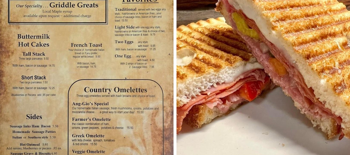 Ang-Gios Restaurant Menu