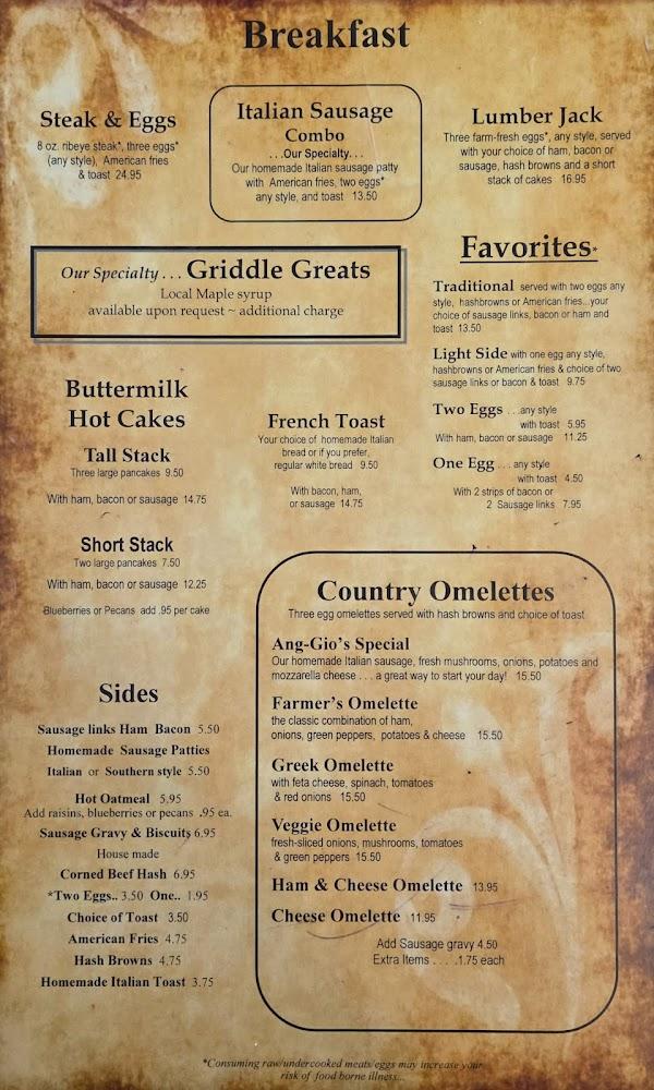Ang-Gios Restaurant Menu image 1